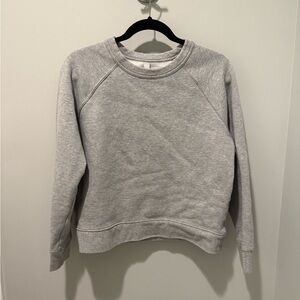 Athleta Light Gray Crewneck Sweatshirt